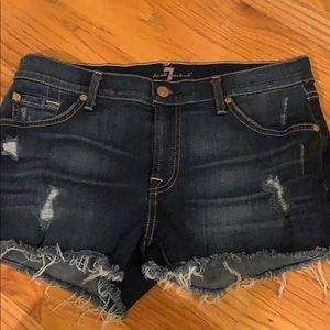 7 For All Mankind Denim shorts.